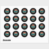 Sticker Rond Retraité 2022 Pas mon problème Plus de retraite (Feuille)