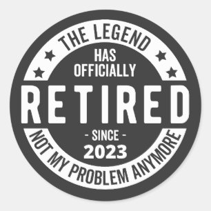 Sticker Rond retraité 2023