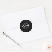 Sticker Rond Retraité 2024 Pas mon problème Plus Retiret (Enveloppe)