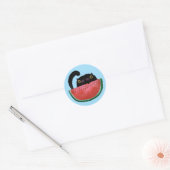 Sticker Rond Retraite d'été (Enveloppe)