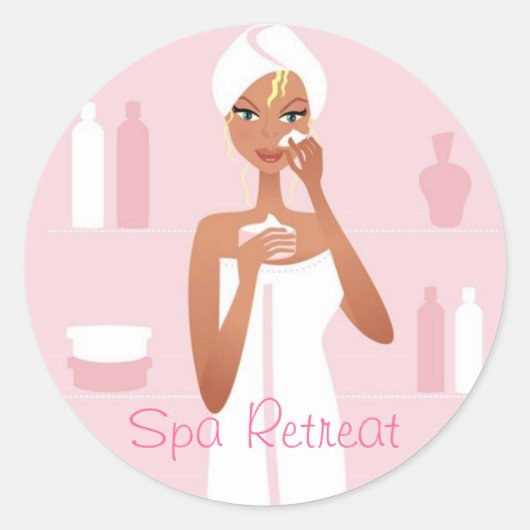 Sticker Rond Retraite spa (Devant)