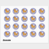 Sticker Rond Retriever (Feuille)