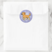 Sticker Rond Retriever (Sac)