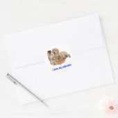 Sticker Rond Retriever du Labrador (Enveloppe)