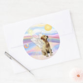 Sticker Rond Retriever du Labrador (Enveloppe)