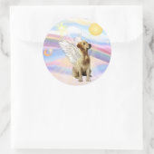 Sticker Rond Retriever du Labrador (Sac)