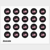 Sticker Rond Rétro 100 Jours De Faire Enseignant Stuff Drôle En (Feuille)