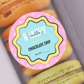 Sticker Rond Retro Amusant 80s Nostalgie tendance Chef pâtisser