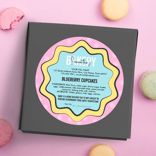 Sticker Rond Retro Amusants 80s Nostalgie Home Cuisine Droit de