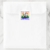 Sticker Rond Retro Biden Harris Pride (Sac)