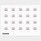 Sticker Rond Retro Botox Injector Halloween Ghost Dysport Devoi (Feuille)