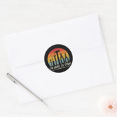 Sticker Rond Retro Electrician Tools Funny Quote Strip (Enveloppe)