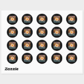 Sticker Rond Retro Enseignant Daisy Colorful - École élémentair (Feuille)