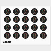 Sticker Rond Retro Funny 12 Days Of Sonography Ultrasound Tech (Feuille)