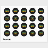 Sticker Rond Retro Funny Trendy Sarcastic Saying Catholics Vs C (Feuille)