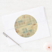 Sticker Rond Rétro geometric pattern (Enveloppe)