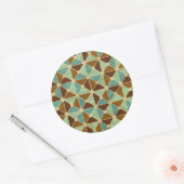Sticker Rond Rétro geometric pattern (Enveloppe)