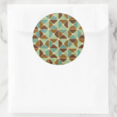 Sticker Rond Rétro geometric pattern (Sac)