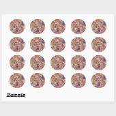Sticker Rond Retro Halloween (Feuille)