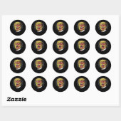 Sticker Rond Retro Halloween (Feuille)