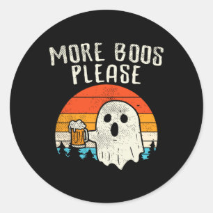 Sticker Rond Retro Halloween Drinki