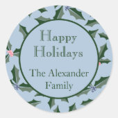 Sticker Rond Retro Holly (Devant)