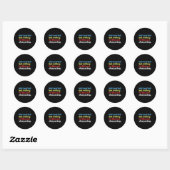 Sticker Rond Retro Introverted But Willing Stargazing Lover Fun (Feuille)