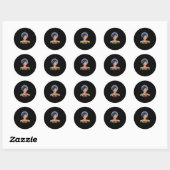 Sticker Rond Retro Kwanzaa Afrique (Feuille)