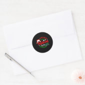Sticker Rond Retro la plus joyeuse bande de trous de ce côté de (Enveloppe)