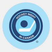 Sticker Rond  Rétro logo de Hockey Night in Canada (Devant)