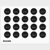 Sticker Rond Retro Médicale Coder Citrouille Ghost Worker Hallo (Feuille)