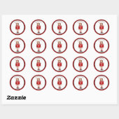 Sticker Rond Retro Naughty Nancy (Feuille)
