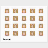 Sticker Rond Retro Owl (Feuille)