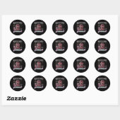 Sticker Rond Retro Princess Donut Dungeon Crawler Carl Book Lov (Feuille)