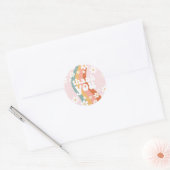 Sticker Rond Retro Rainbow Super One Daisy (Enveloppe)