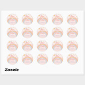Sticker Rond Retro Rainbow ten est un Vibe 10e anniversaire (Feuille)