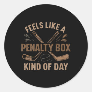 Sticker Rond Rétro Ressemble à une sorte de journée en boite de