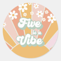 Retro Sunshine Five est une ambiance hippie floral