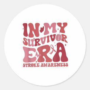 Sticker Rond Retro Super Dans Mon Époque Survivante Red Ribbon