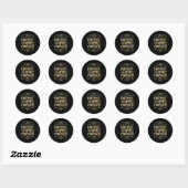 Sticker Rond Retro Suprt Coworker Ugly Christmas Saying Quote  (Feuille)
