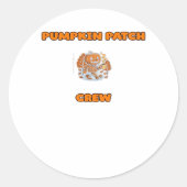 Sticker Rond Retro Thanksgiving Turquie - Automne Moisson Desig (Devant)