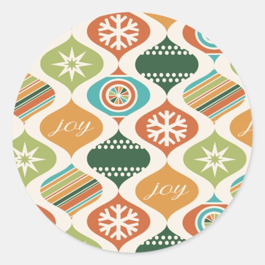 Sticker Rond Rétro Xmas Ginger & Spice (Devant)