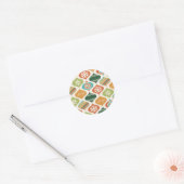 Sticker Rond Rétro Xmas Ginger & Spice (Enveloppe)