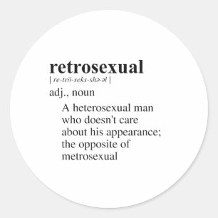 STICKER ROND RETROSEXUEL