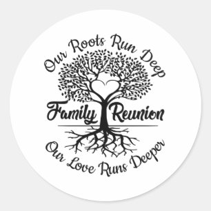 Sticker Rond Retrouvailles Familiales Rencontrez À Nouveau Not
