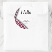 Sticker Rond Retrouvailles familiales rustiques modernes En vic (Sac)