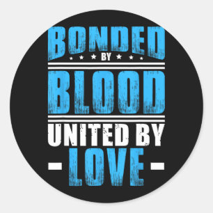 Sticker Rond Réunion de famille d'hommes