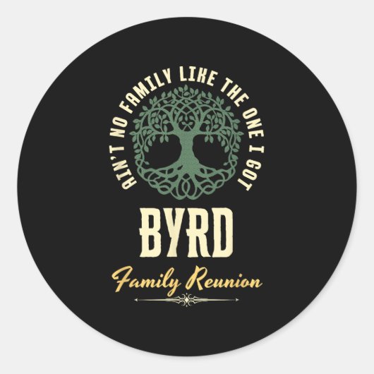 Sticker Rond Reunion familiale 2025 Conception correspondante - (Devant)