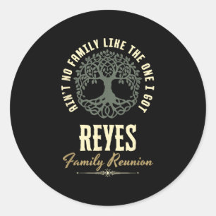 Sticker Rond Reunion familiale 2025 Conception correspondante -