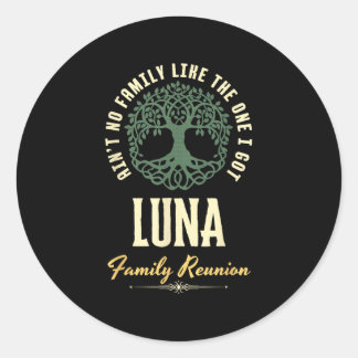 Sticker Rond Reunion familiale 2025 Conception correspondante -